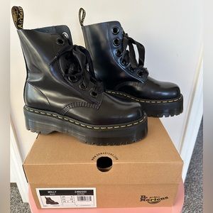 Molly Women’s Leather Platform Boots Size 8